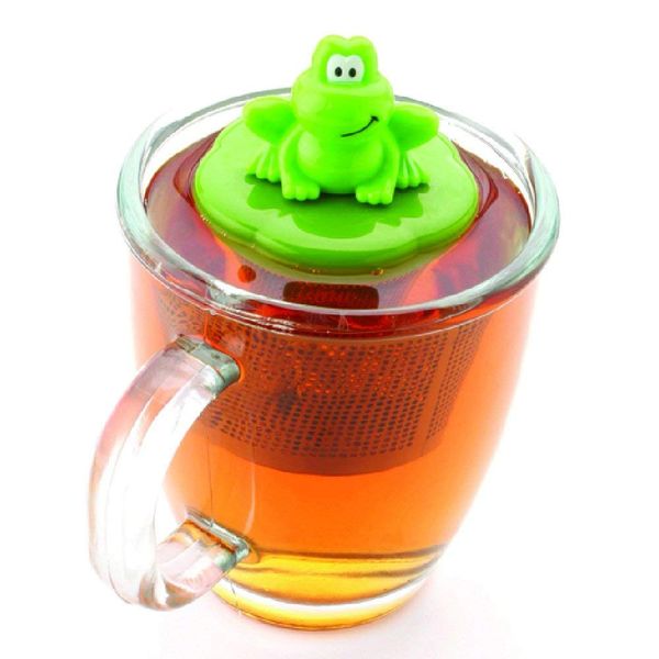 Joie Kitchen Gadgets 067742100337 Frog Infuser, Stainless Steel, Green,5 x 5 x 10 cm