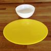 Oval Placemat Set - Gloss Yellow 2 Placemats Large 58cm x 38cm
