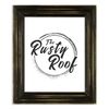 The Rusty Roof-Distressed Cimarron Black-Solid Wood Picture Frame-8x10