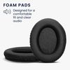 kwmobile Ear Pads Compatible with HyperX Cloud Stinger 2 Earpads - 2x Replacement for Headphones - Black