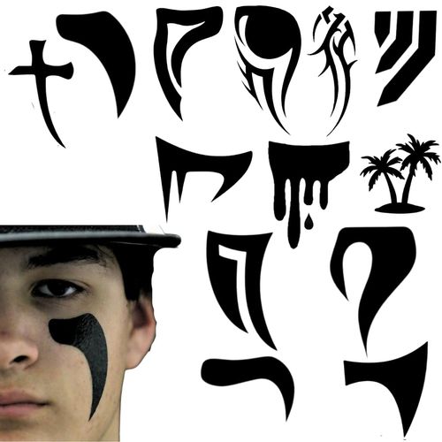 Patriot | Eye Black | Sports Eye black Tattoo (Talon, 6, Count)