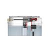 TECE K11635 Cistern Valve (Adjustable Fill Level, Compact, Low Noise), Black