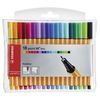 STABILO Fineliner point 88 Mini - Pack of 18 - Assorted colours