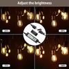Banord Outdoor Dimmer, Max. 360W Plug-in Dimmer Switch for LED String Lights, Wireless Remote Control Dimming Controller with 4 Brightness Mode
