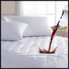 AIMS Waterproof Quilted Mattress Protector Fitted Cover Microfiber Quilted Topper fitted sheet Elasticated Skirts 30cm Deep (Single)