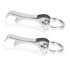 Zinc Alloy Bottle Opener Key Chain Pack - Robust Pendant, Practical Gift - Silver