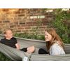 Lightweight Single Hammock in Medium grey Nylon by Wild Earth