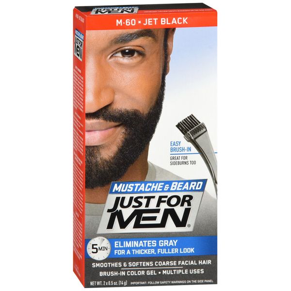 JUST FOR MEN MUSTACHE GEL JET BLACK 