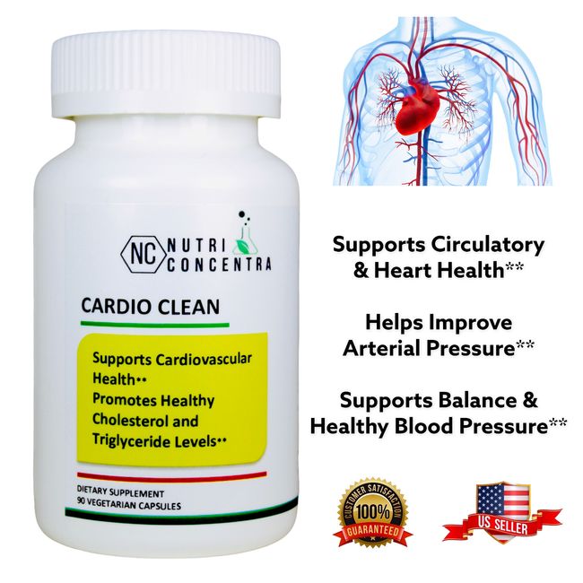 Blood Lipoproteins Control, Herbs Extracts, Enzyme and Omega 3 Formula, 90 Caps