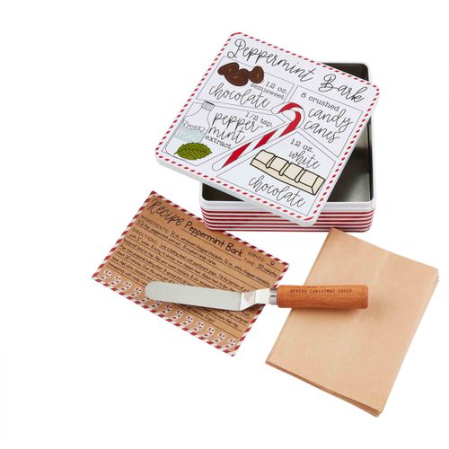 Mud Pie Baking Set, 6" x 6", Peppermint Bark