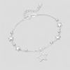 My Posh Shop 50th Birthday Solid Sterling Silver Five Star Bracelet