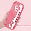DLseego Protective Case for Switch Lite, Hard PC Clear Anti-Shock Split Cover with Cat-Pad Pattern
