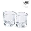 Glamified 2 pcs Eyebrow Eyelash Mixing Dappen Dish 1x Free Tint lash Brush