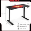Gymax Electric Standing Gaming Desk Sit to Stand Height Adjustable Table Black