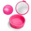2 Pcs Retainer Case, Red Denture Box with Mirror, Retainer Box for Placing Gum Shield Case and Dentures