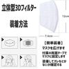 BOEN Mask Filter, 3D Replacement Sheet, Disposable, Non-woven Fabric Filter, Replacement Filter, High Functionality, PM2.5, Dust, Micro, 3D Filter