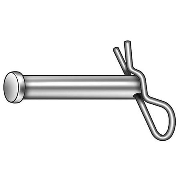 Clevis Pin, Zinc, 0.375x1 1/2 L, PK5