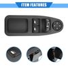 X AUTOHAUX Window Control Switch Compatible for Citroen Dispatch, Driver Side