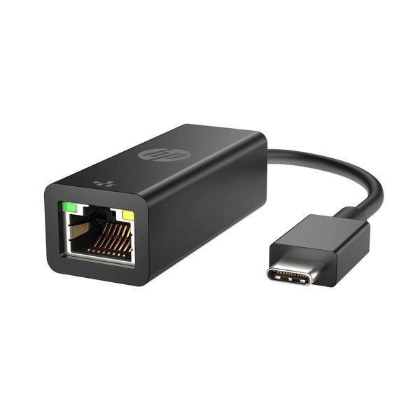 HP USB C to RJ45 Network Adapter with Status LED - Black