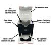 Ai Armor MTG Commander 100+ Card Custom Art Deck Box With Storage (Black/Red/Green)