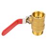 Brass High Performance Male/Female Valve 1 inch DN25 Water Pipe Valve with Red Handle