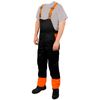 SPARES2GO Chainsaw Safety Bib & Brace (L) + Protective Gloves