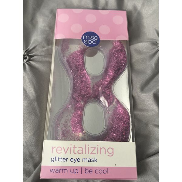 revitalizing glitter eye mask, miss spa, watm up / be cool