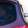 Black United States Shaped American Flag Mini Clear Sticker