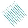 200pcs Double-Head Toothpicks Soft Plastic Oral Care Interdental Floss Cleaners Floss Picks,Braces flossers,Floss for Braces,Floss Sticks for Adults(Sky-Blue)