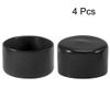 uxcell Screw Protector Screw Cover Cap Bolt Protector 50mm ID Vinyl Round Black 4pcs