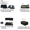 WEIYIXING Raspberry Pi 5 Case, Black ABS Case with Active Cooler Heatsink for Raspberry Pi 5(5B610)