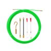 CKZYHHJ 37FT Fish Tape Wire Puller Including 5Adapters- Durable Cable Retraction Aid for Electrical Work (12M)