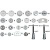 22PC Pro Disc Brake Caliper Compressor Rewind Wind Back Tool Set Piston Pad Kit