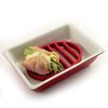 Norpro 405 Oval Silicone Roast Rack, Red 9x6