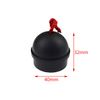 Zelerdo 6 Pack Rubber Pool Billiard Cue Chalk Holders with Cord, 3 Colors