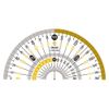 Kyoei Plastic Color Protractor, Yellow CPK-90-Y
