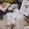AccEncyc 45mm Polypropylene Washers - 100 Pcs Load Spreading Foam Board Washers