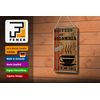 Tin Sign Coffee 12 x 18 cm Coffees Colombia Organic Coffee Decorative Sign