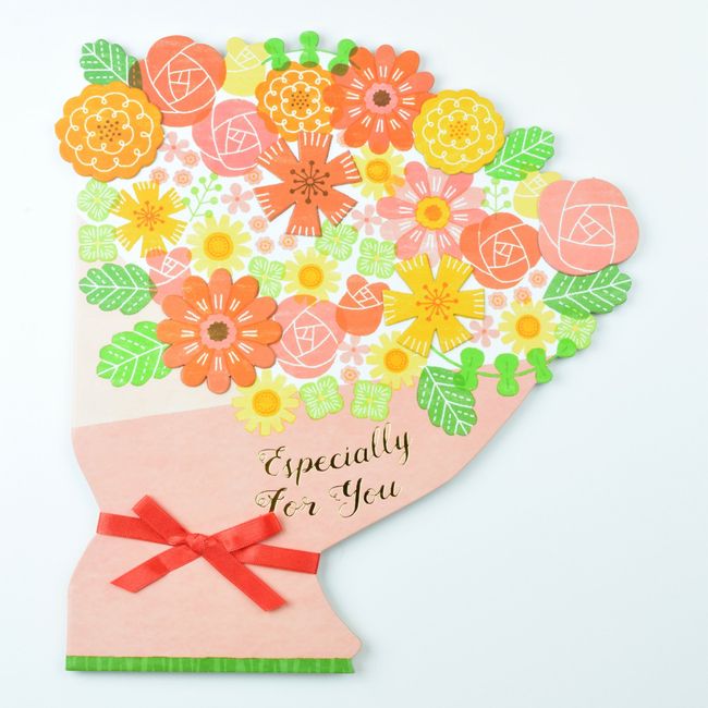 Die-Cut Colored Paper Flower Bouquet Mini 62-144 Pink