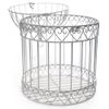 Anderson's Decorative Ivory Wire Birdcage Wedding Centerpiece, Table Décor, Hanging Decorations, Reusable