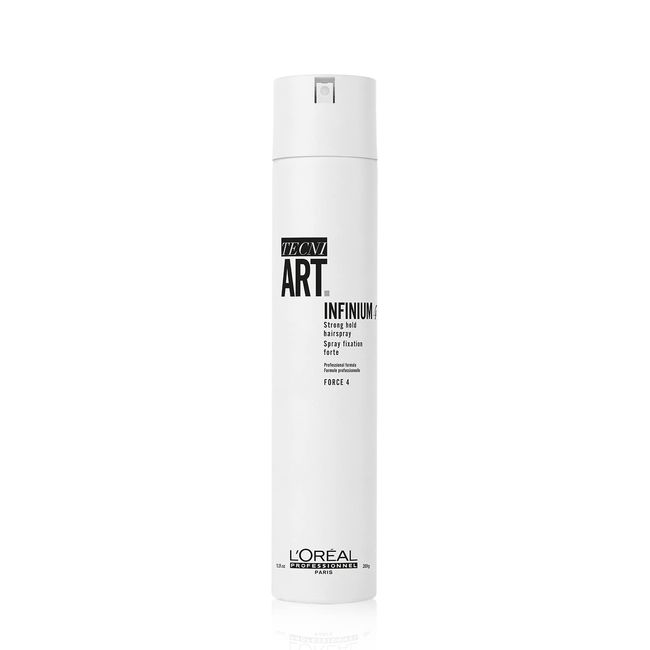 L'Oreal Professionnel Infinium 4 | Strong Hold Hairspray | For All Hair Types | Provides Natural Feel and Shine | 10.2 Oz.