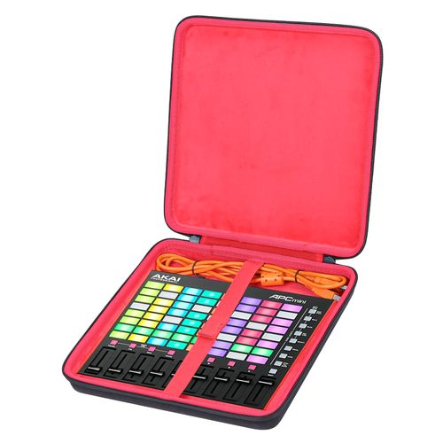 co2CREA Hard Travel Protective Case for Akai Professional APC Mini MK2 64-Pads USB MIDI Pad Controller (Case Only, Does Not Include Equipment), red, Case for APC Mini MK2