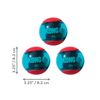 KONG - Squeezz Action Ball Red - Multi Textured Squeaker Interactive Fetch Toy - For Large Dogs