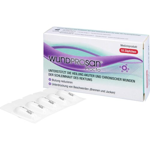 WUNDPROSAN Procto Suppositories Pack of 10
