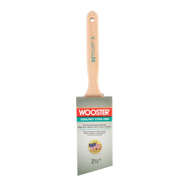 Wooster Brush 4153-2 1/2 4153-2-1/2 Ultra/Pro Extra-Firm Lindbeck Angle Sash Paintbrush, 2-1/2-Inch 2-1/2" XFirm ANG Brush, 2.5 Inch