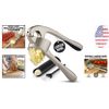 Efficient Garlic Crusher with Easy-Squeeze Design - Multi-Purpose Cooking Tool