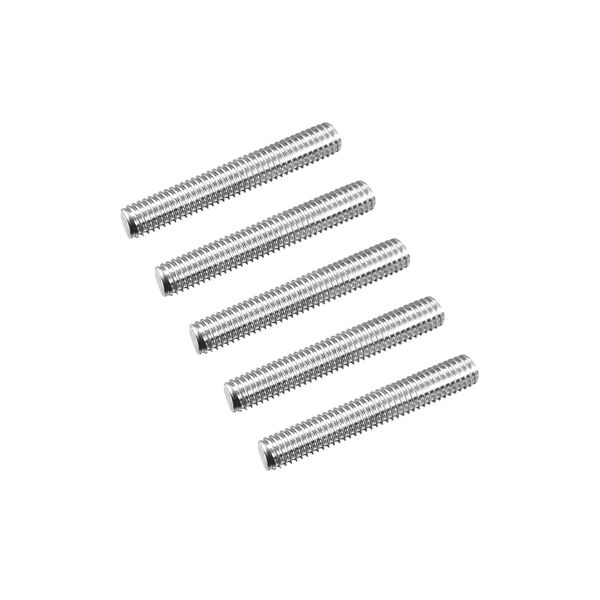 uxcell Full Thread Rod 304 Stainless Steel Right Thread Rod Bar Stud M5 x 30mm 0.8mm Thread Pitch 15pcs