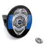  2" Tow Hitch Receiver Plug Cover Insert For SUV's & Trucks - "Blue Line Badge" 