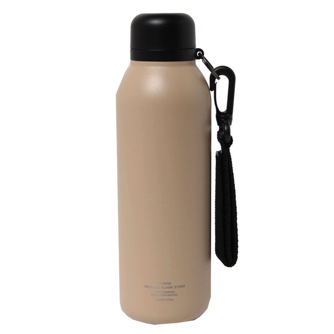 Rivers Vacuum Flask Stem BL Water Bottle, 16.9 fl oz (500 ml) BEIGE