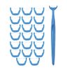 1 Piece Reusable Dental Floss Holder Handle +100 Pieces Replacement Floss Heads Teeth Stick Toothpicks Floss to Clean Between The Tooth